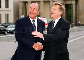 Jacques Chirac und Eberhard Diepgen