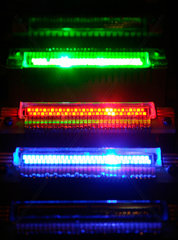 Berlin  Aneinandergereihte Leuchtdioden