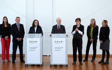 Berlin  Deutschland  Pressekonferenz der Mindestlohn-Kommission
