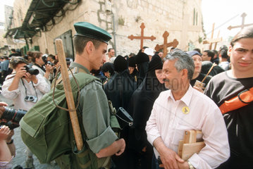 Christlich orthodoxes Osterfest in Jerusalem.