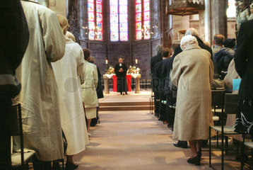 Gottesdienst in evangelischer Kirche in Saarbruecken