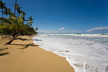 Las Terrenas  Dominikanische Republik  der abgelegene Strand Playa Coson