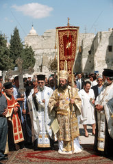 Christlich orthodoxe Araber feiern Ostern in Bethlehem.