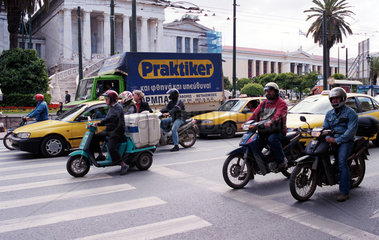 Athen  Strassenverkehr