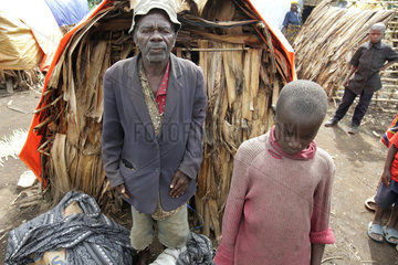Goma  Demokratische Republik Kongo  Fluechtlinge im Fluechtlingslager Shasha