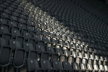 Berlin  Sitzreihen im Olympia-Stadion