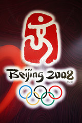 Hongkong  China  Symbolfoto  Logo der Olympischen Sommerspiele 2008