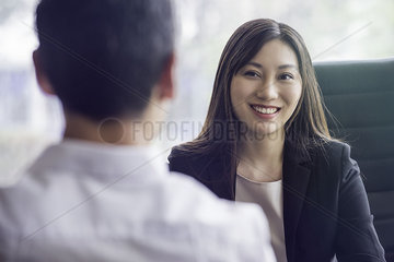 Business woman at job interview