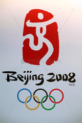 Symbolfoto  Logo der Olympischen Sommerspiele 2008 in Peking