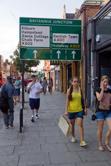 London  Grossbritannien  Strassenszene in Camden