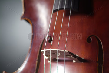 Der Korpus eines Cellos