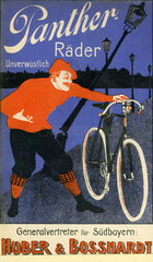 Werbung fuer Fahrradmarke Panther  1898