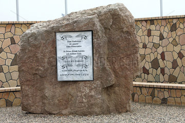Mazar-e Sharif  Afghanistan  Gedenkplatz fuer Gefallene Soldaten im Camp Marmal