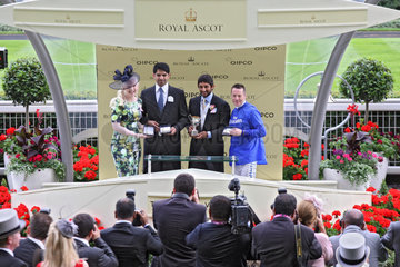 Royal Ascot  Winners presentation. Elite Army with Kieren Fallon up wins the King George V Stakes
