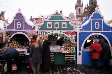 Prag  Tschechische Republik  Prager Weihnachtsmarkt