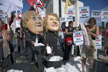 Demonstration gegen Sparpolitik