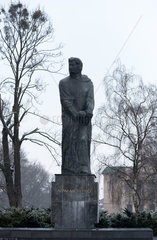 Polen  Poznan - Skulptur des polnischen Dichters und Nationalhelden Adam Mickiewicz