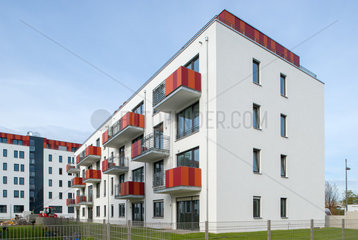 Berlin  Deutschland  Neubau von Mehrfamilienhaeusern am Blankensteinpark