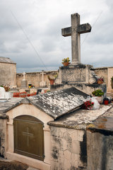 Alcudia  Mallorca  Spanien  Grab auf dem staedtischen Friedhof