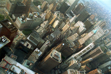 New York  USA  Manhattan aus der Luft