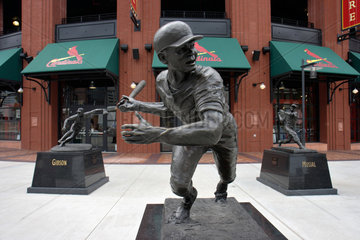 St. Louis  USA  Skulptur eines Baseballspielers