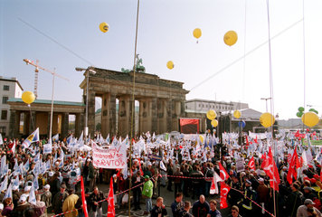 Berlin  Deutschland  Gewerkschaftsdemonstration