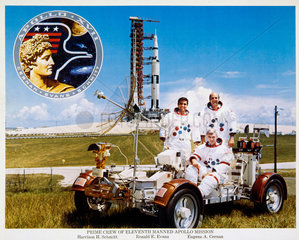 Crew of Apollo 17 mission  1972.