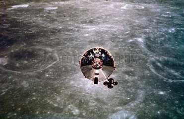 Apollo 10 in lunar orbit  1969.