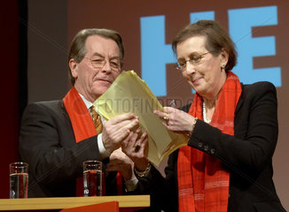 Heide Simonis und Franz Muentefering  SPD