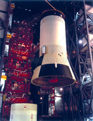 Third stage (S-IVB) of the Apollo 11 Saturn V launch vehicle  1969.