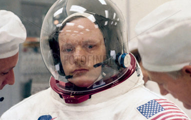 Close up of Apollo 11 astronaut Edwin ‘Buzz’ Aldrin  1969.