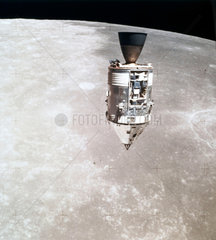 Apollo 15 Command and Service Module in lunar orbit  August 1971.