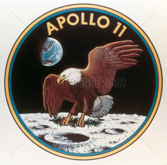 Apollo 11 mission badge  1969.