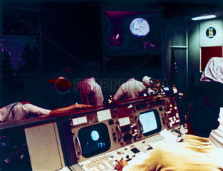 Mission Operations Control Room during the Apollo 10 mission  May 1969.