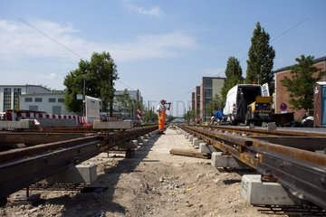 Strassenbahn-Baustelle