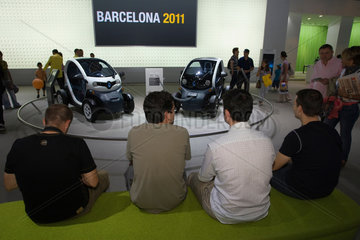 Barcelona  Spanien  die Internationale Automobil-Ausstellung in Barcelona