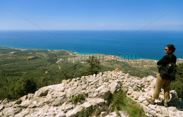 Kantara  Tuerkische Republik Nordzypern  der oestliche Rand des Fuenf-Finger-Gebirges