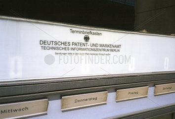 Terminbriefkasten  deutsches Patent- und Markenamt