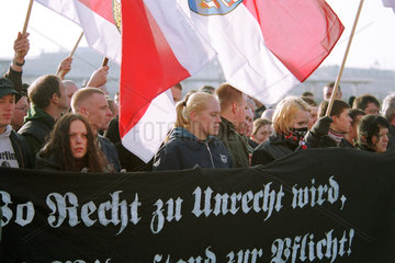 Demonstration der NPD in Berlin