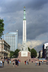 Freiheitsdenkmal im Stadtzentrum in Riga  Lettland