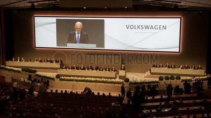 Hamburg  Deutschland  Aktionaers Hauptversammlung der Volkswagen AG