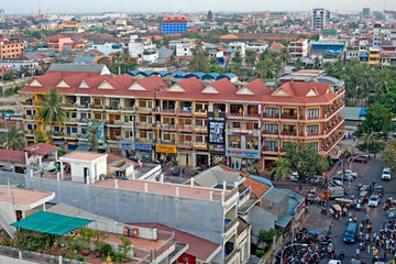 Phnom Penh  Kambodscha  Stadtbild