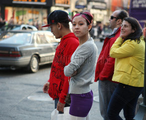 New York City  USA  Menschen auf der Strasse