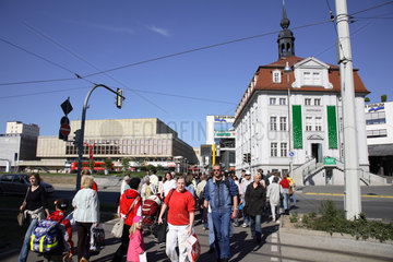 Gera  Platz Breitscheidstrasse und Stadtmuseum