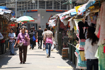 Macau  China  Strassenmarkt