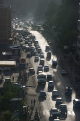 Addis Abeba  Aethiopien  Stadtverkehr