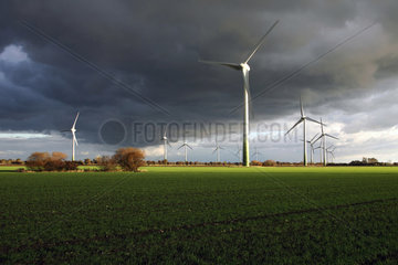 Petersdorf  Deutschland  Windkraftraeder