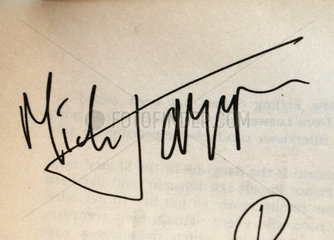 Mick Jagger Autogramm