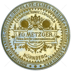 Nuernberger Lebkuchen  F.G.Metzger  1885