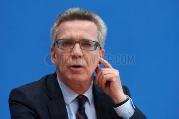 Berlin  Deutschland  Bundesinnenminister Thomas de Maiziere  CDU